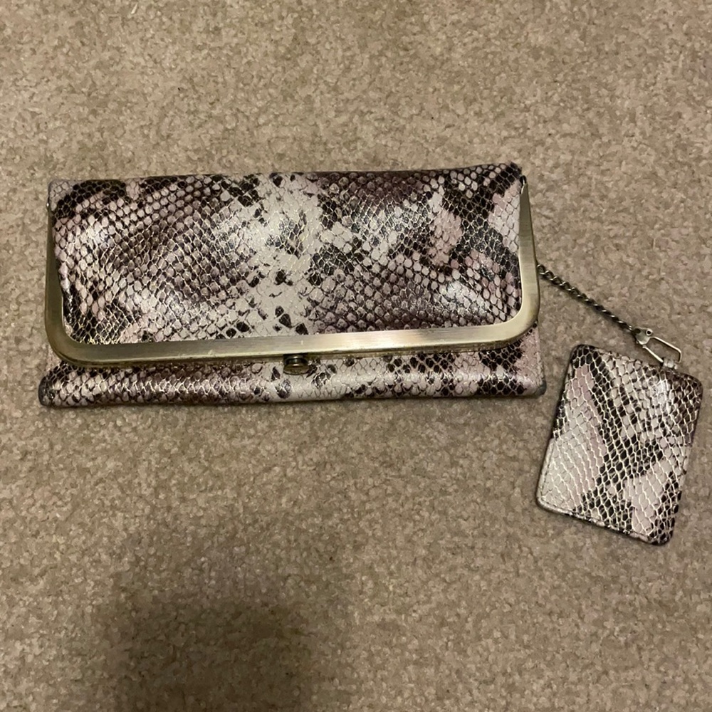 HOBO Rachel “Glam Snake” Skin Wallet
